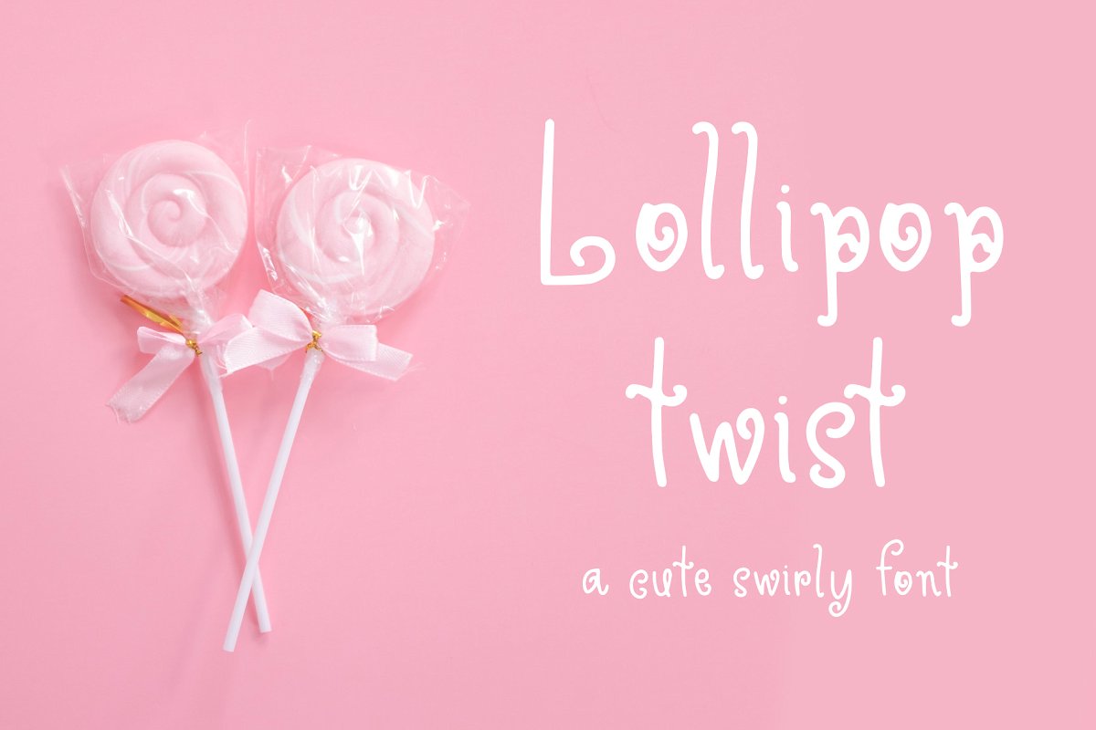 A cute swirly font