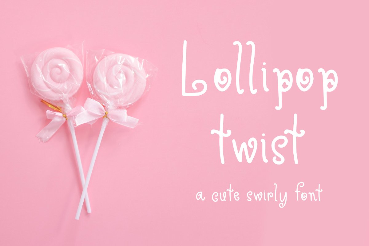 A cute swirly font