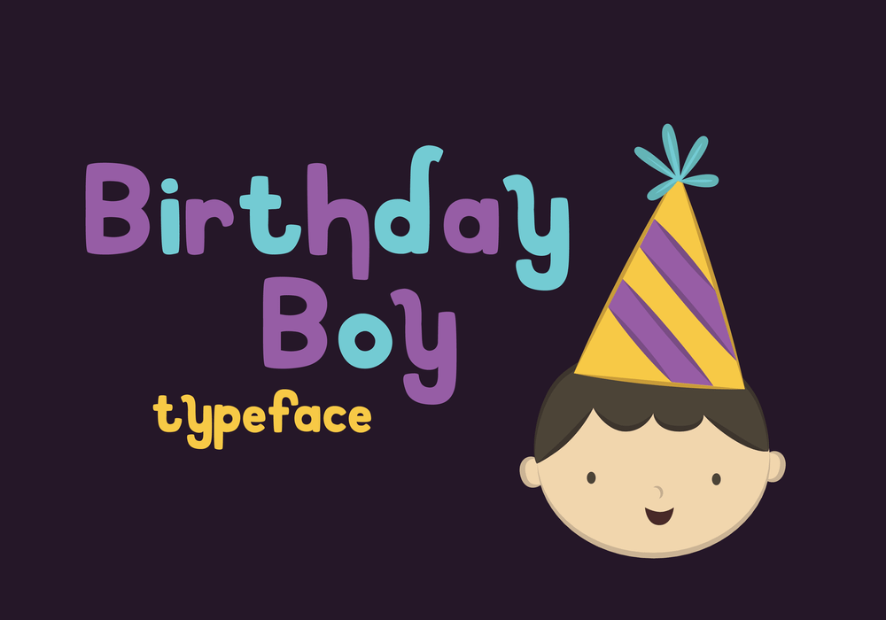 Birthday boy typeface