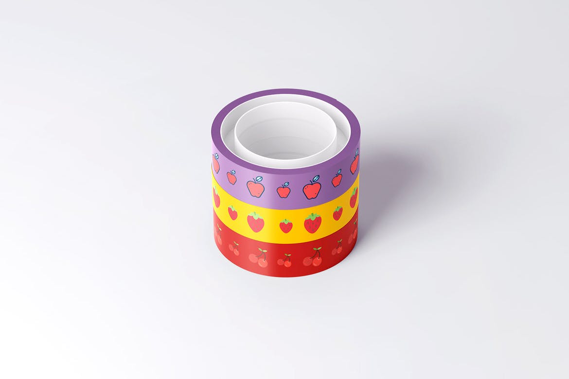 Colorful duct tape mockup