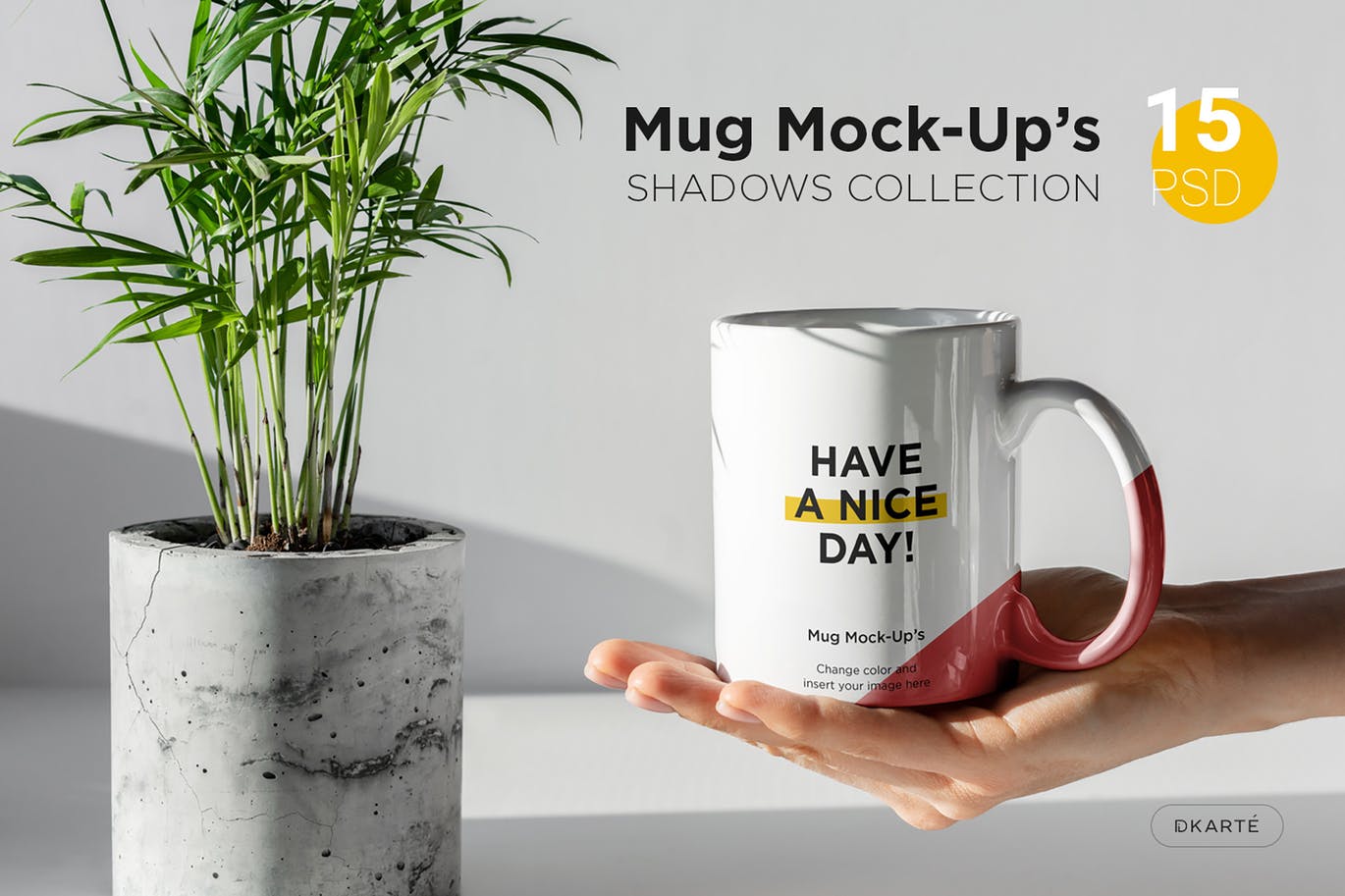 mug mock ups shadows collection 40 Mockups de Caneca e Copo de Papel Grátis