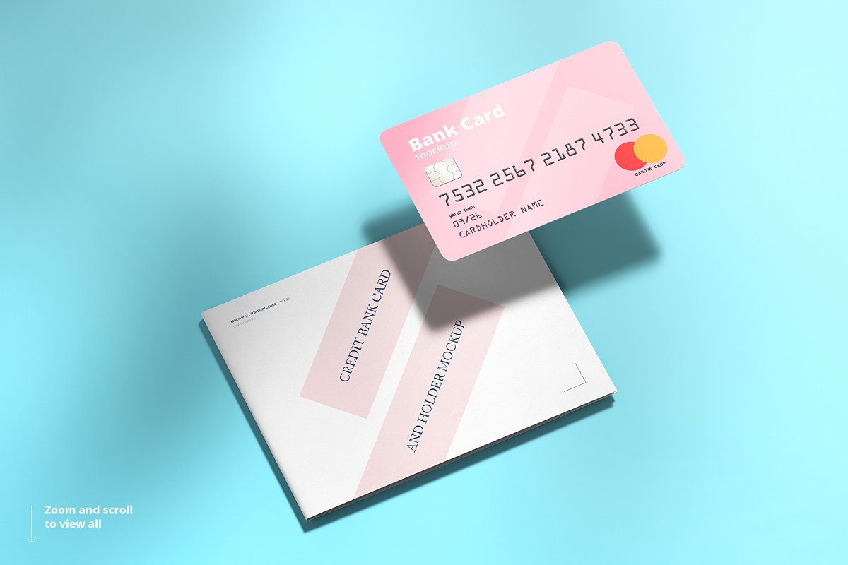 Credit or bank card mockup templates