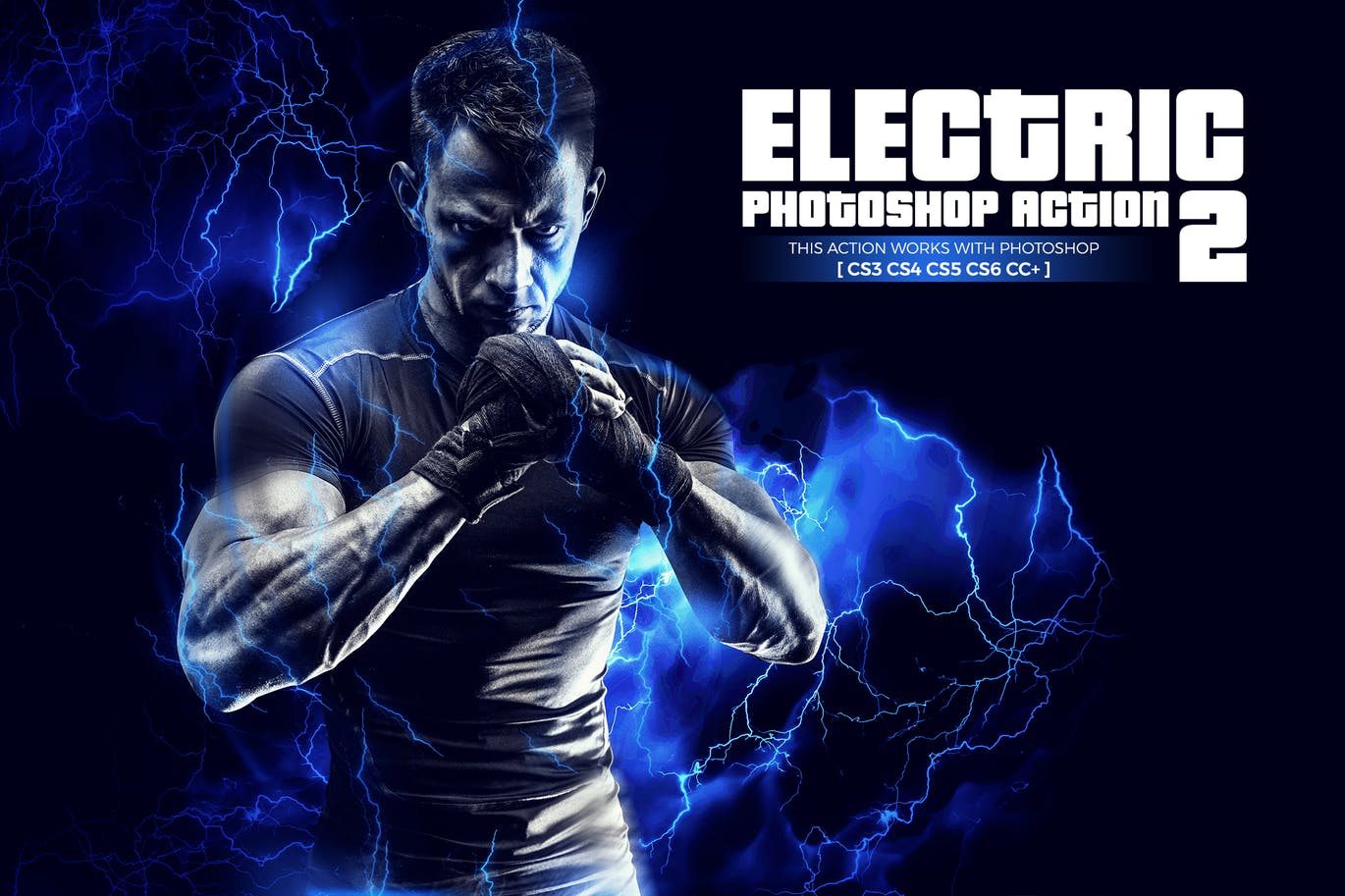 Powerful electric photoshop action