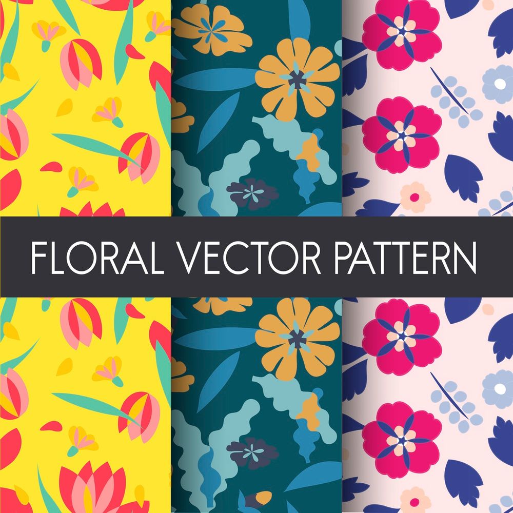 A free floral vector patterns