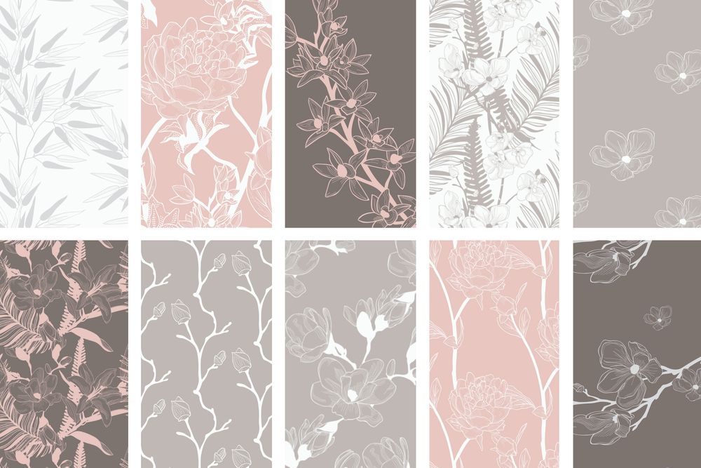 A set of floristic patterns