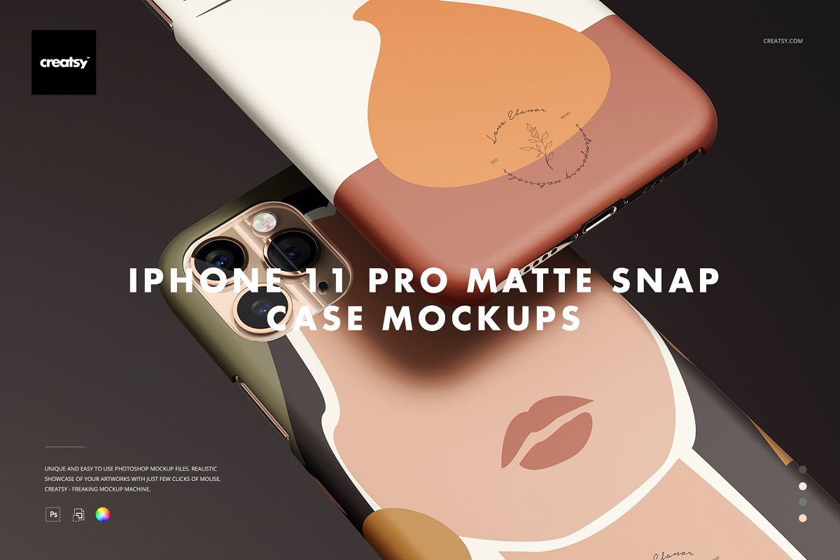 Matte Snap iPhone Case Mockup