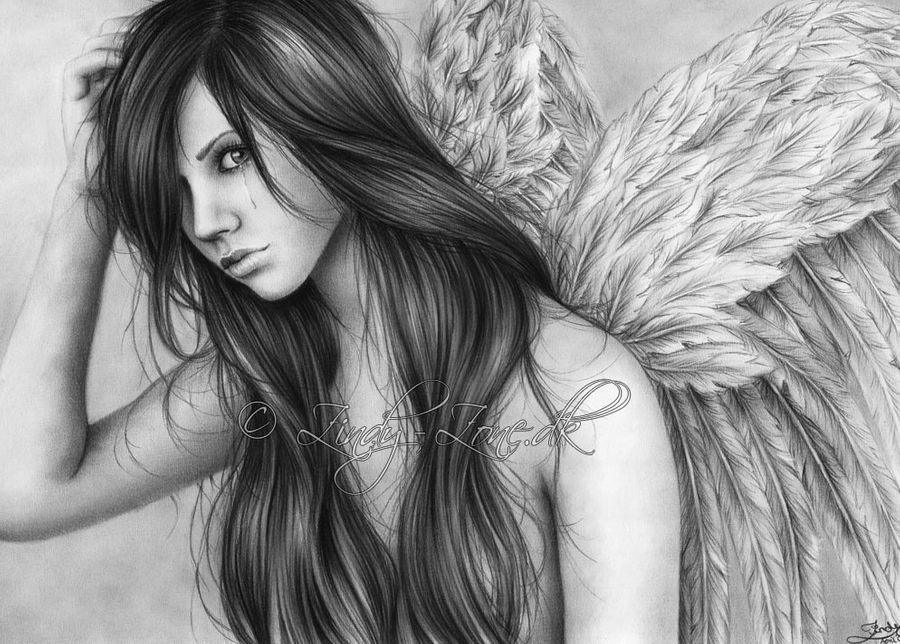 baby angel pencil drawings