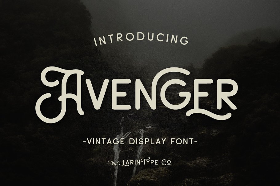 A vintage display font