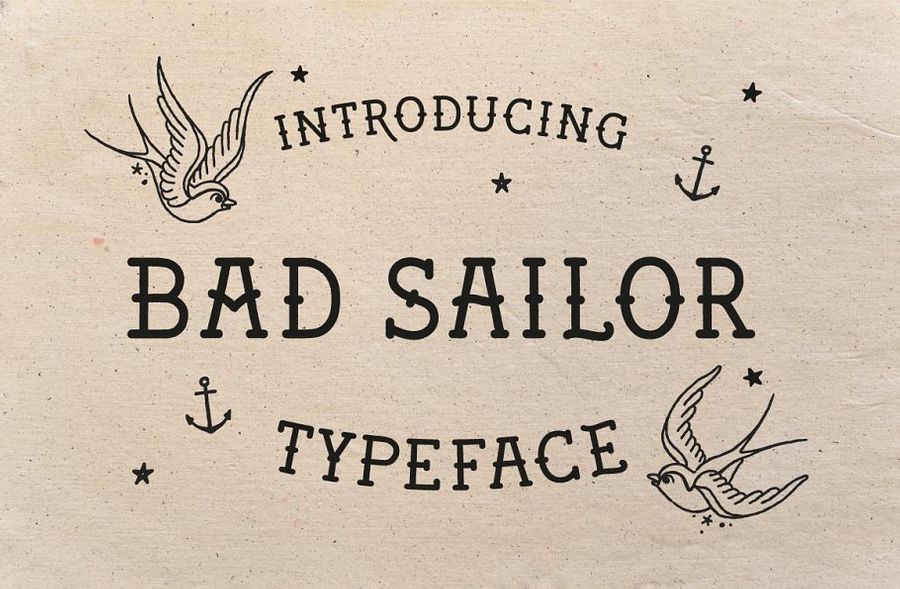 A nautical typeface