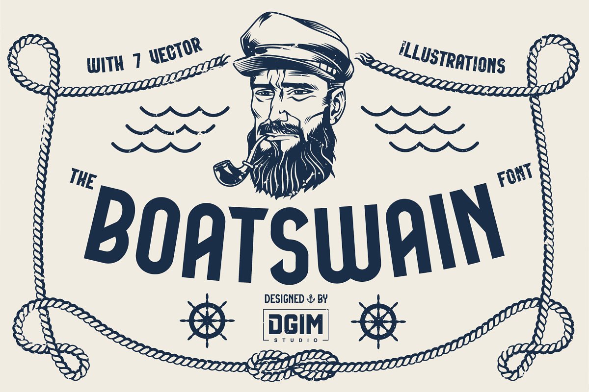A marine typeface