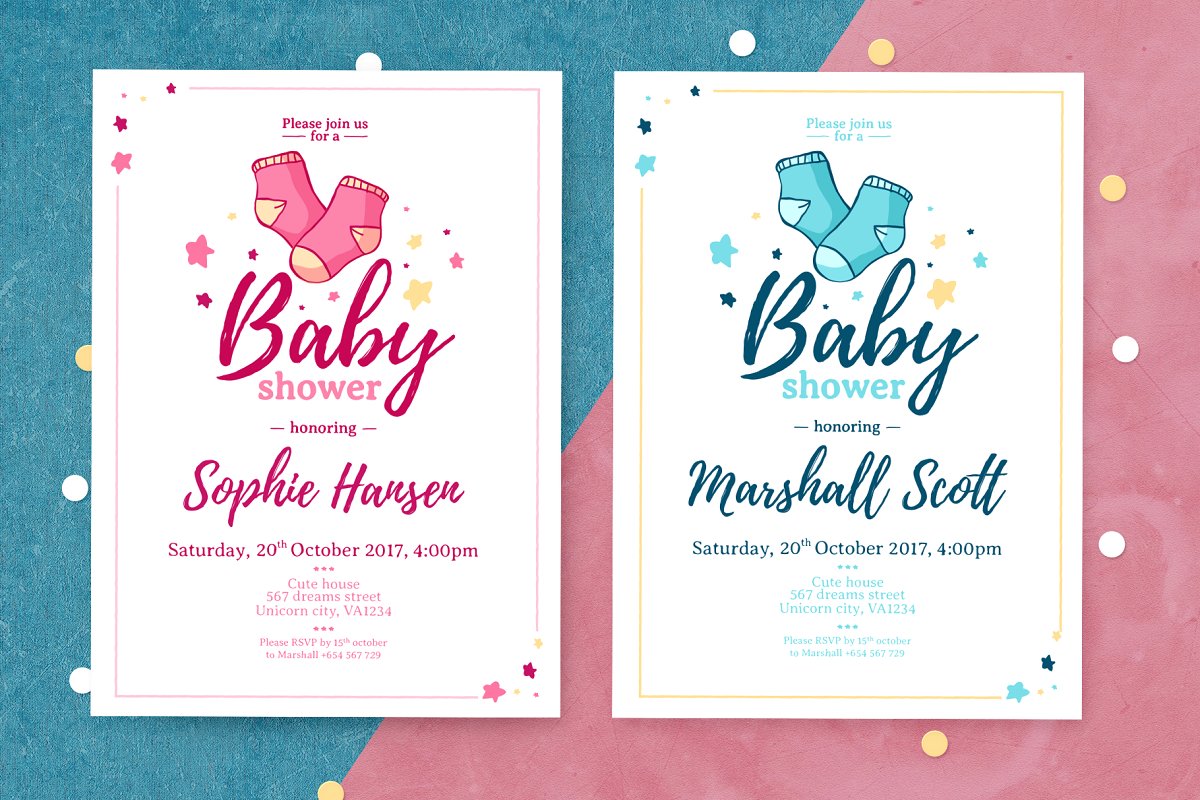 23+ Playful Baby Shower Invitation Templates  Decolore.Net With Baby Shower Flyer Template