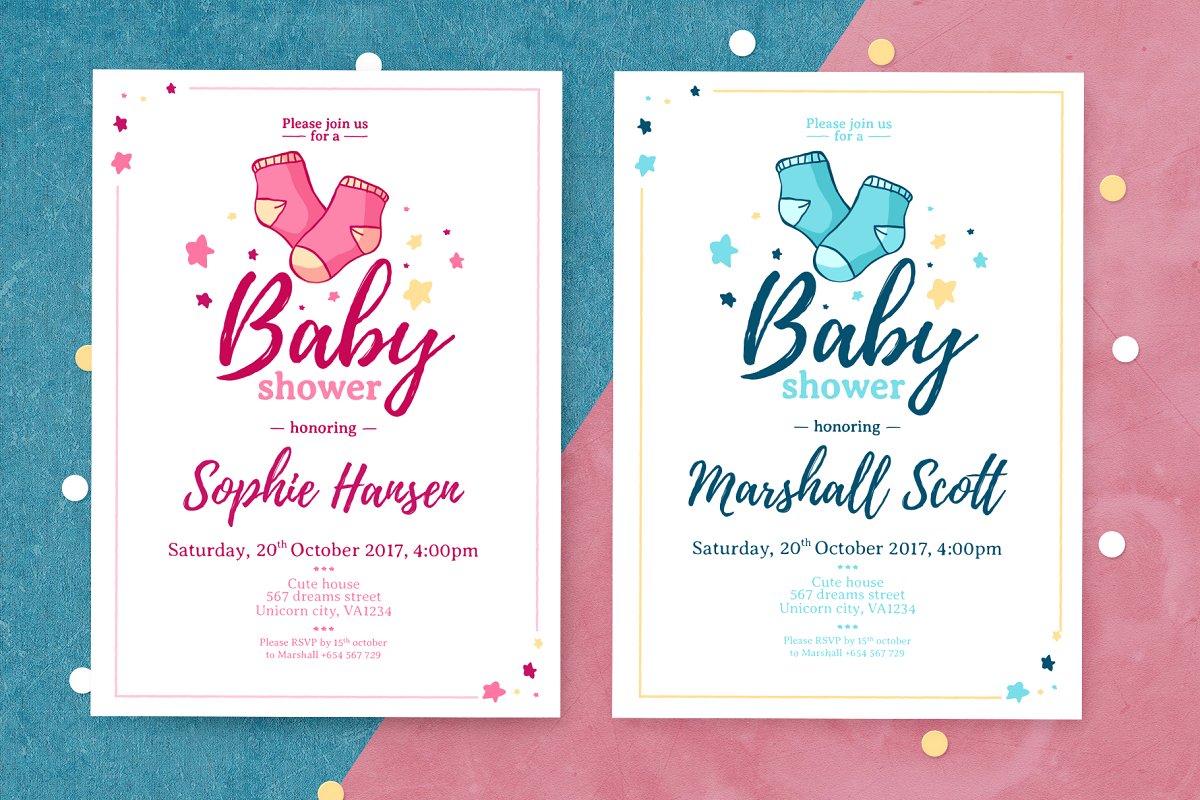 20+ Free Baby Shower Invitation Templates in PSD for Girls and