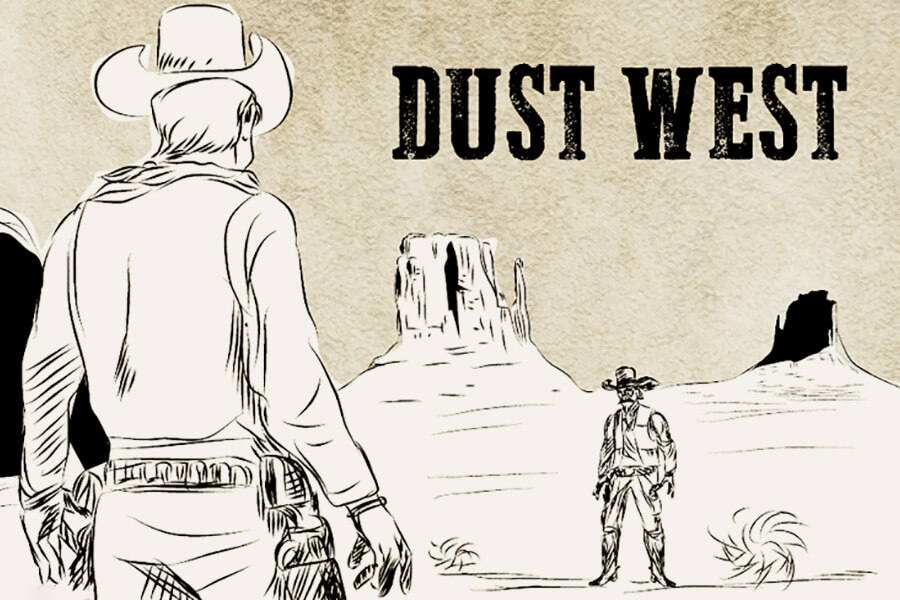 A free dusty western font
