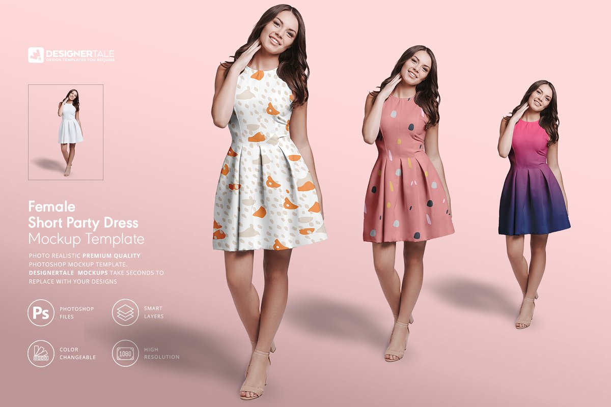 Free PSD Dress Mockup For Fashion - Mockup Planet