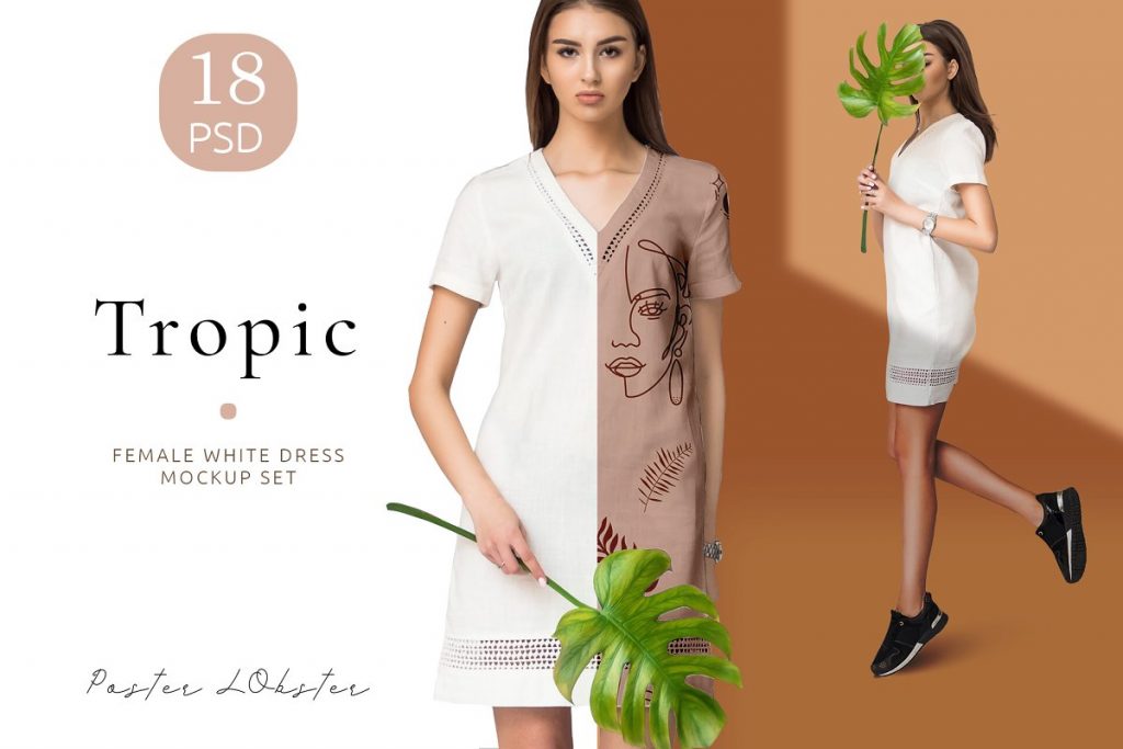 Download 25+ Awesome Female Dress PSD Mockup Templates | Decolore.Net