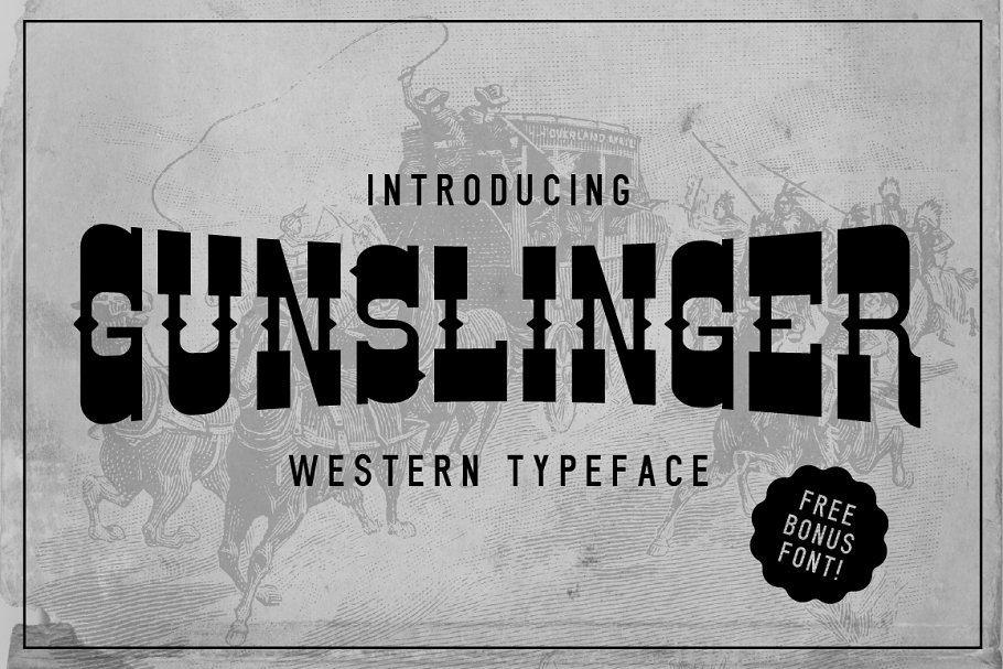 A unique western typeface