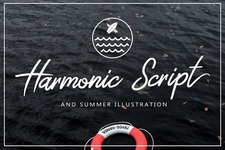 A modern bold script font