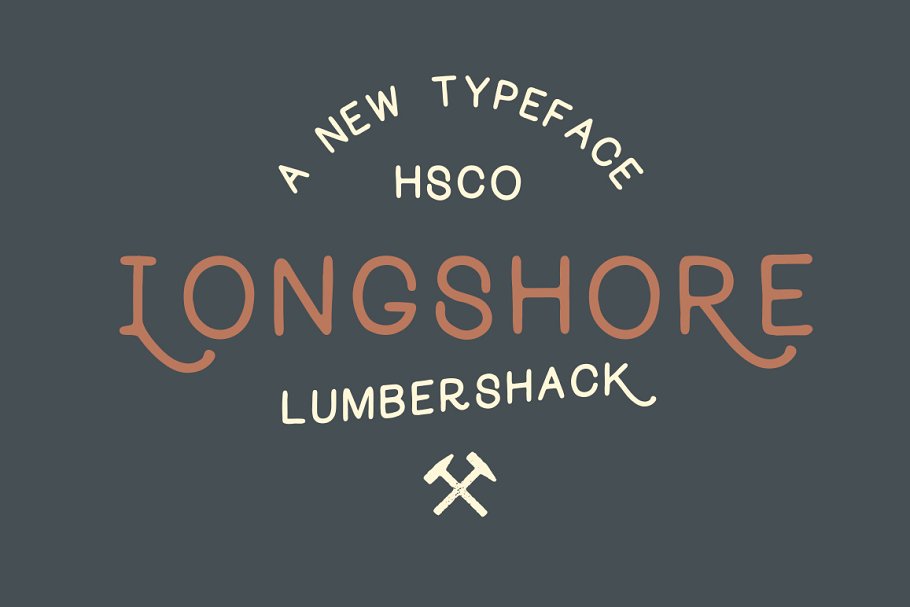 A vintage display typeface