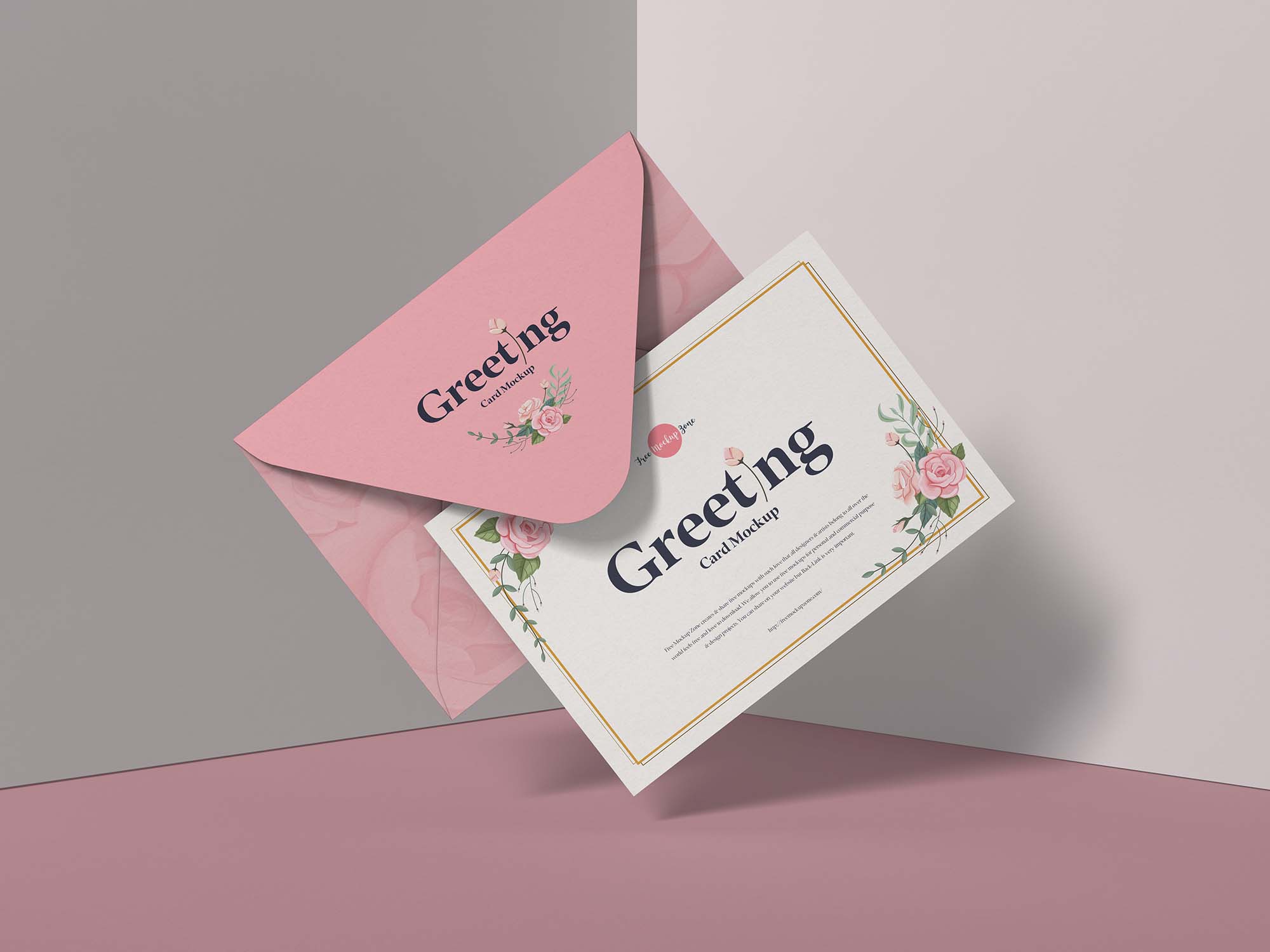 Standing Greeting Card Mockup Free Mockups