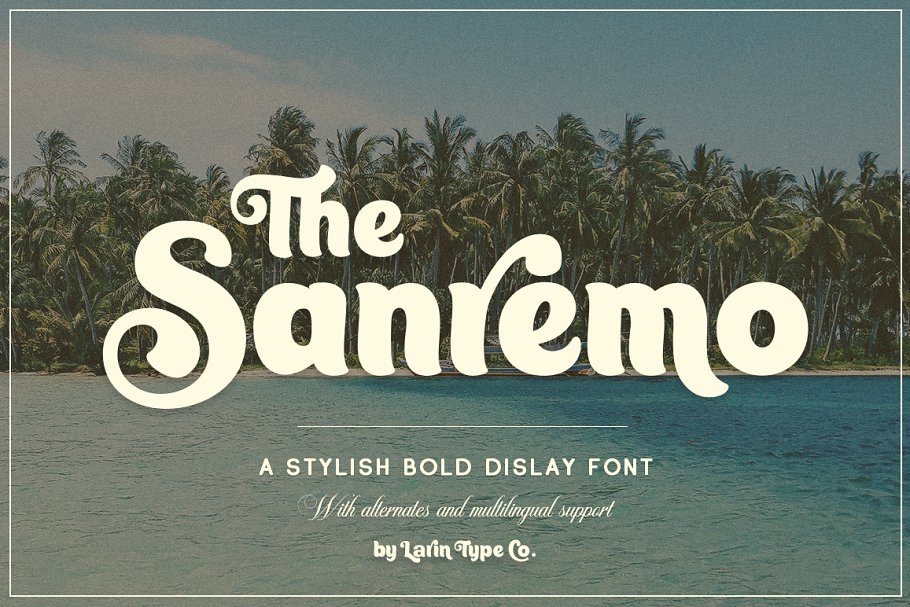 A stylish bold display font