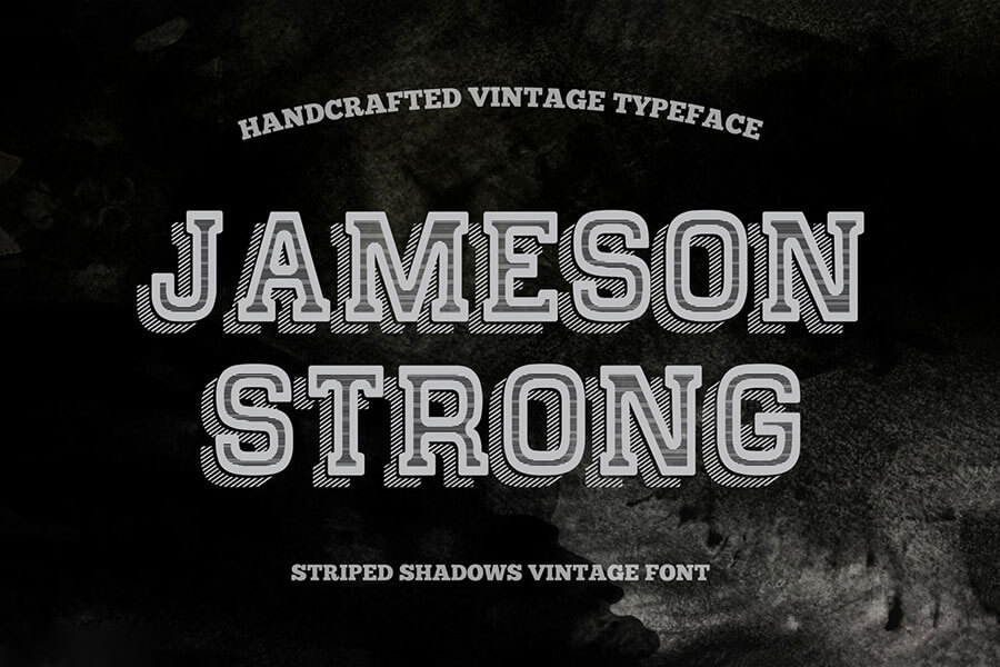 A free handcrafted vintage typeface