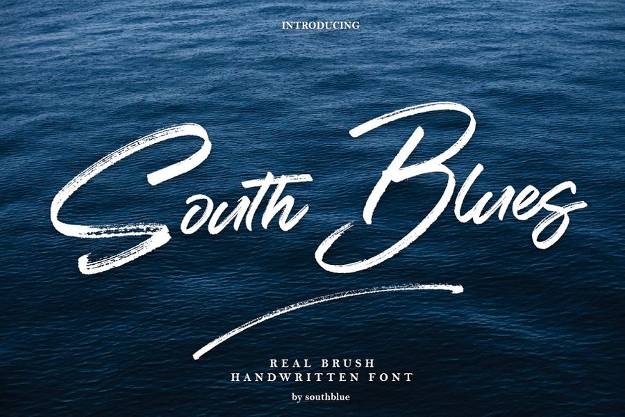 A real brush handwritten font