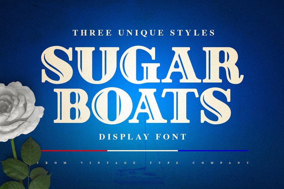 A three unique style display font
