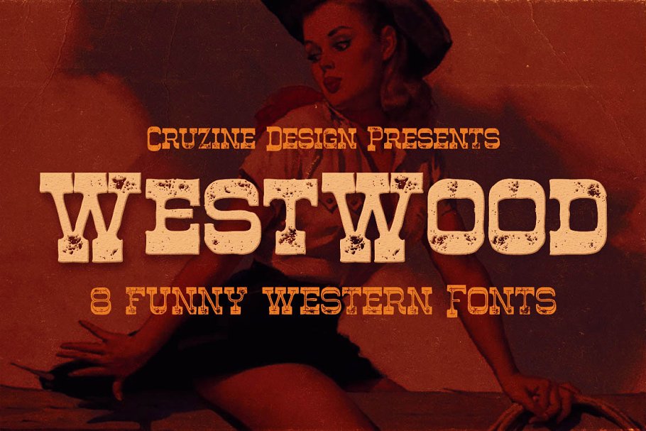 A funny western font