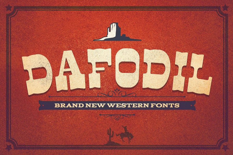 A brand western style fonts