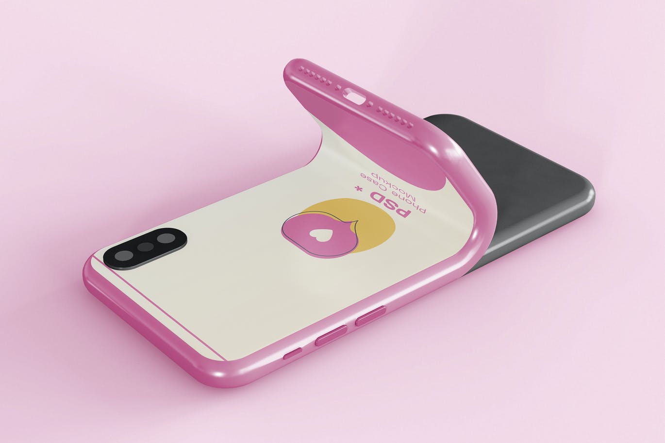 Pink Glowing Phone Case