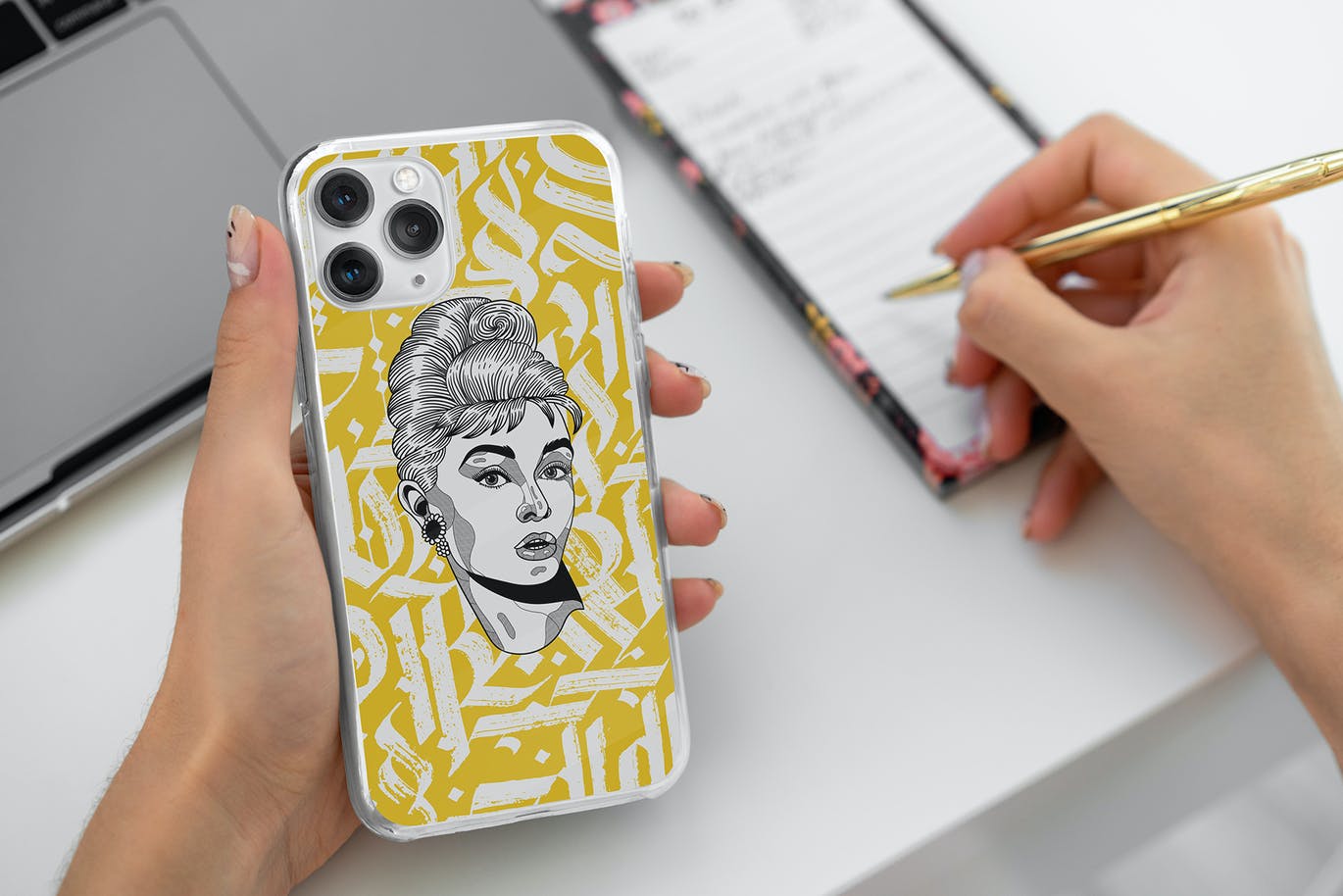 Phone Case Mockup in Hand