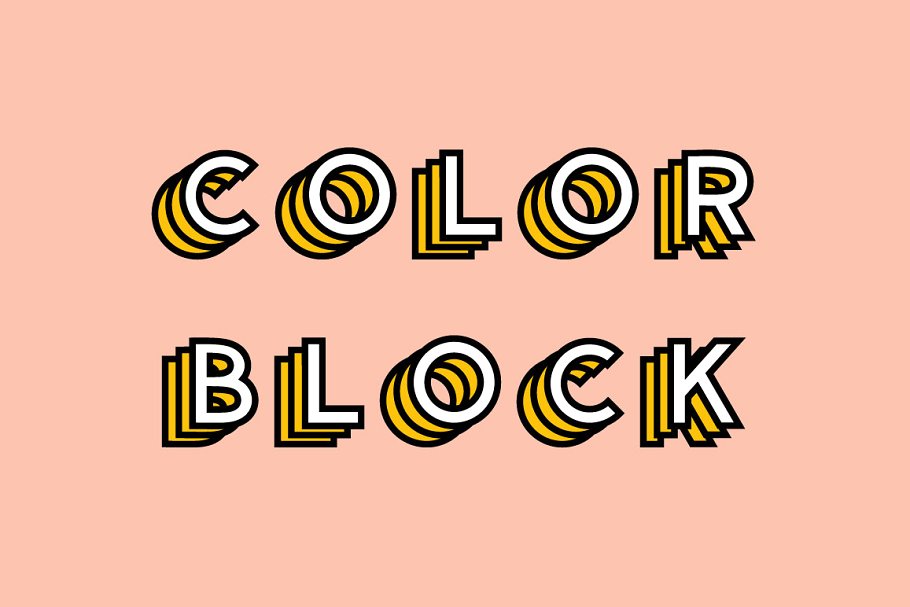 A colored font