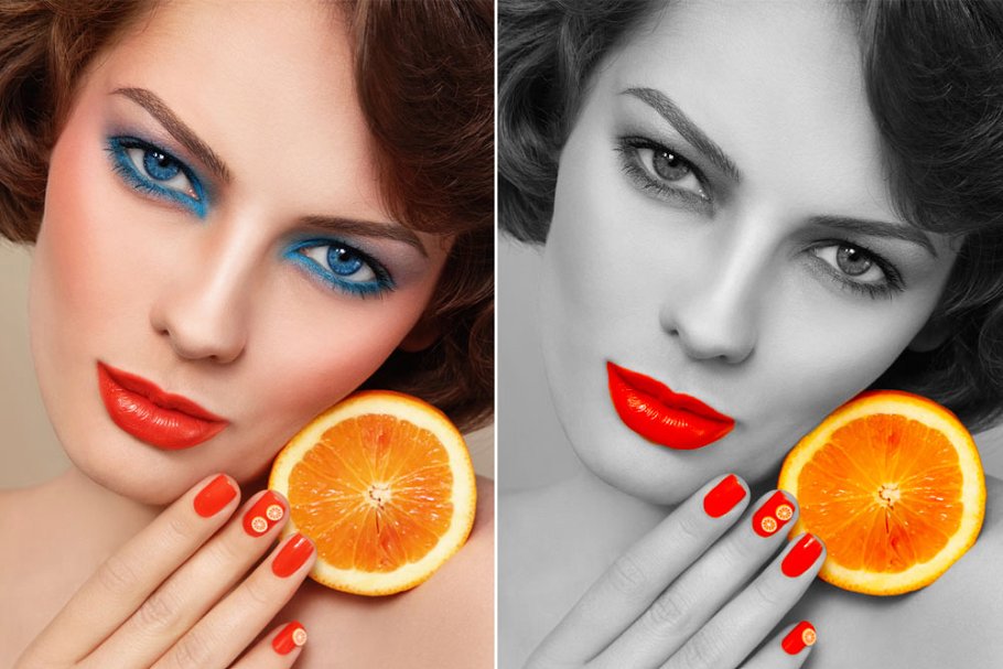 A selective color photoshop action