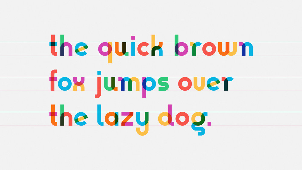 A free multicolor font