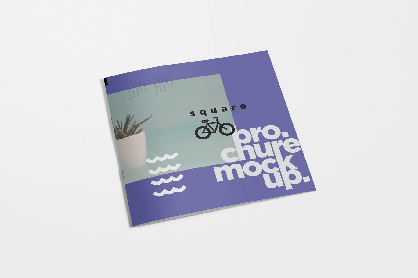 A square brochure mockup set