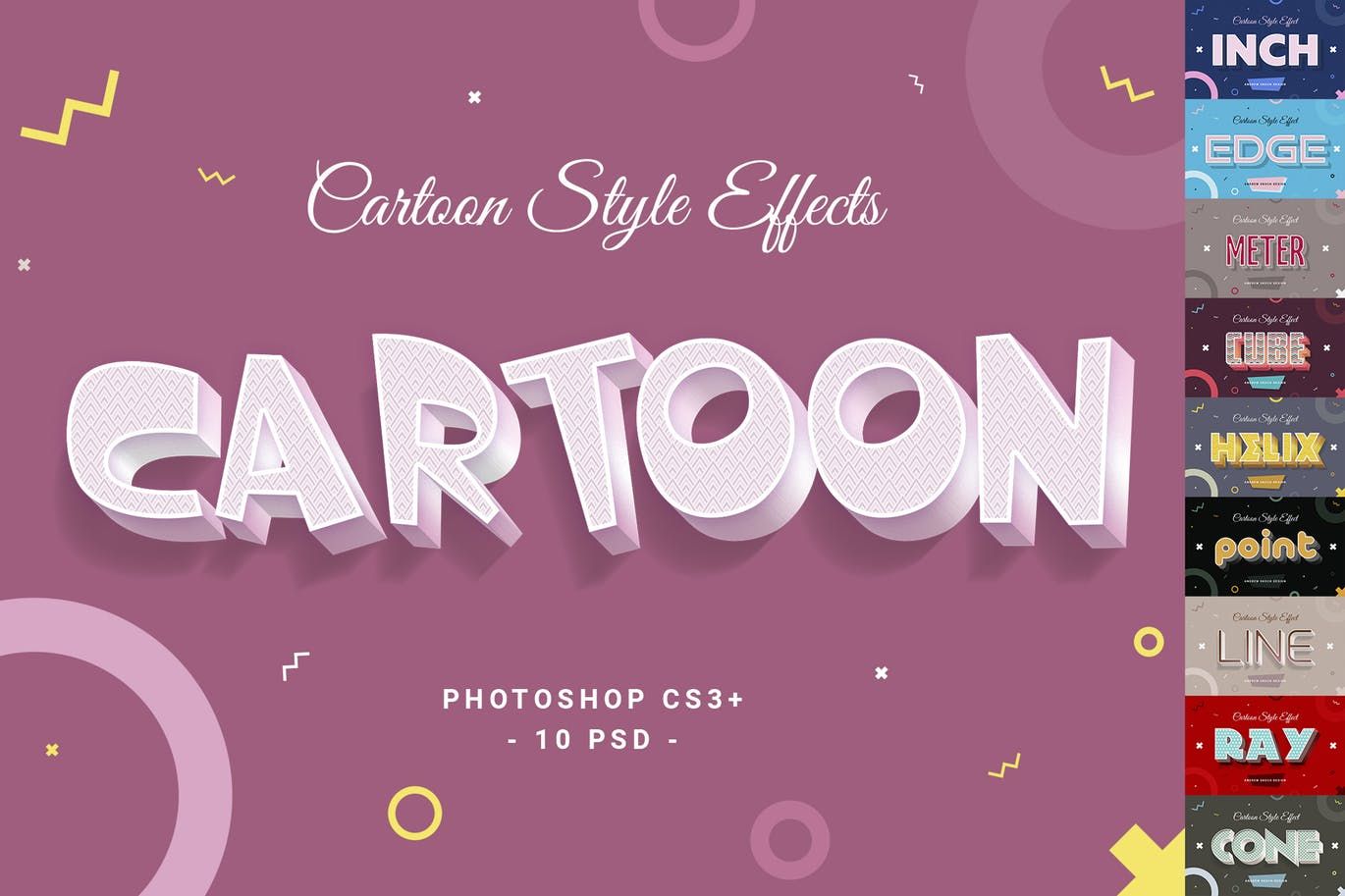 A cartoon style text effects for photoshop