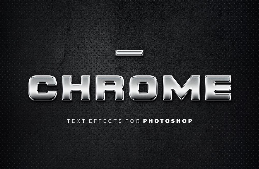 A free chrome text effects for photoshop