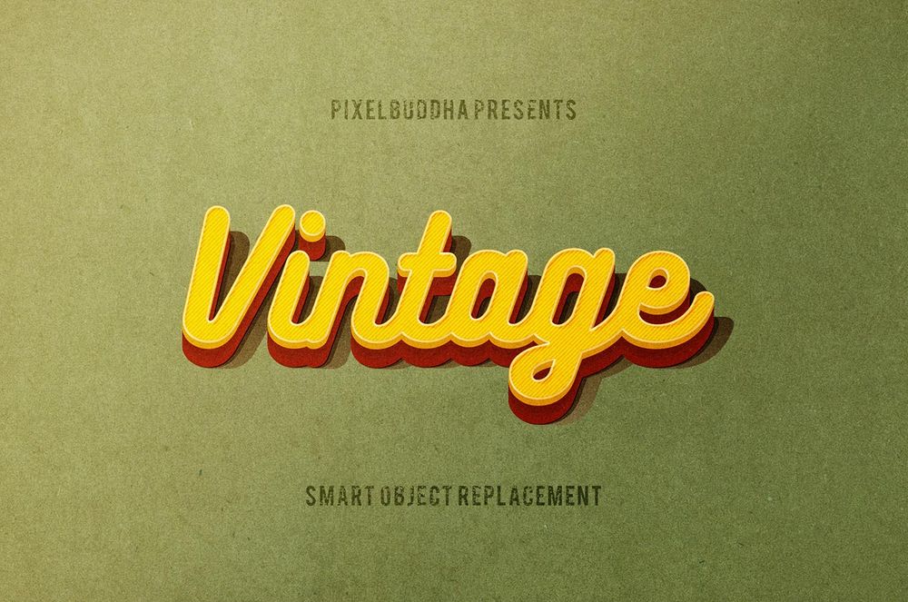 A free classic vintage text effects