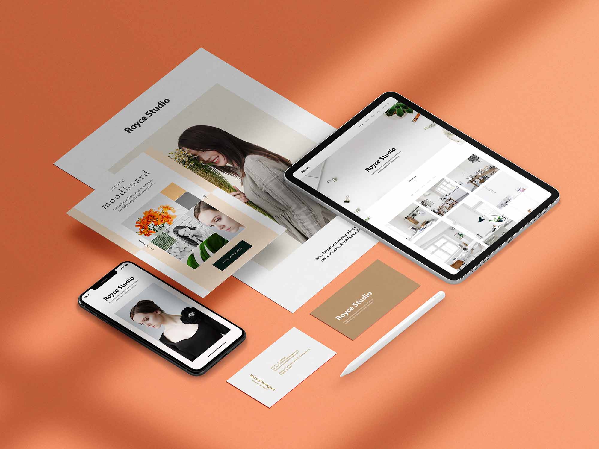 Premium Branding Mockup Free Psd Ui Download