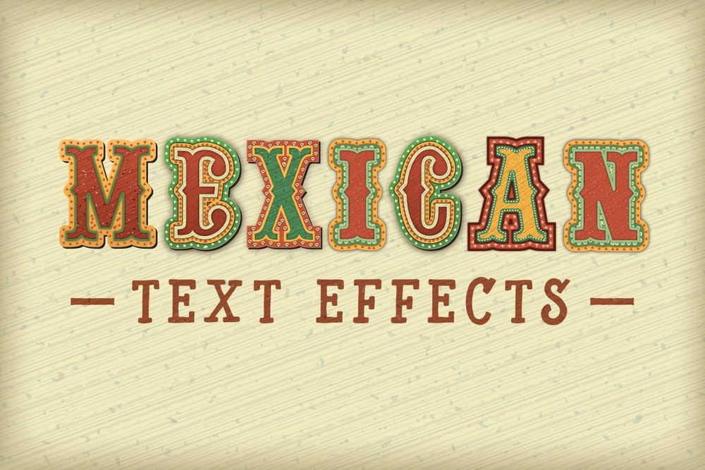 A mexican text effects for photoshop