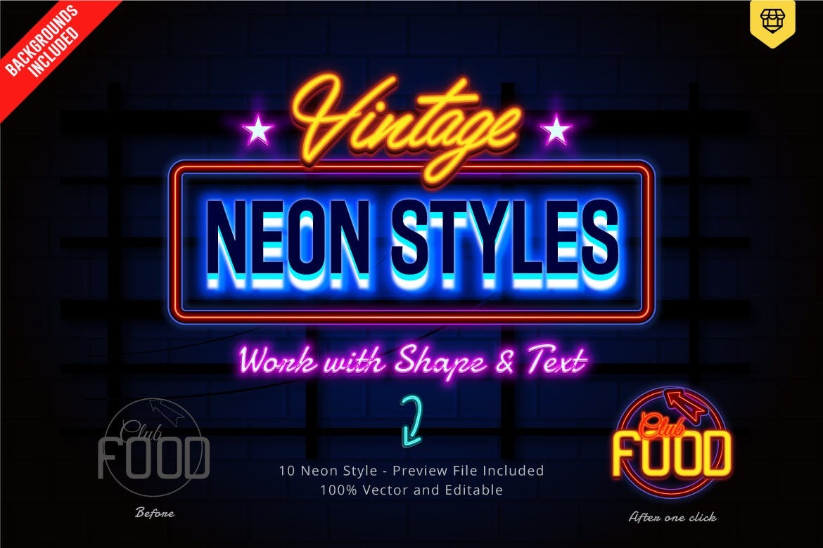 A neon text effects for photoshop