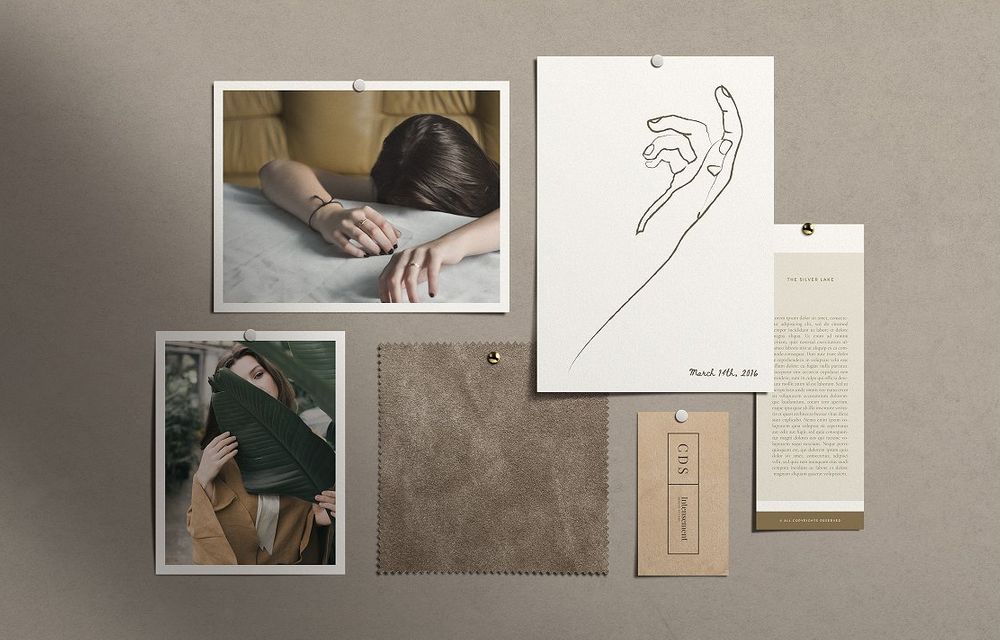Download Free 25 Best Realistic Mood Board Mockups For Presentation Decolore Net PSD Mockup Template
