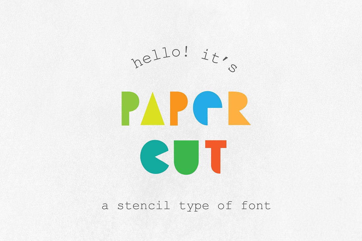 paper effect font