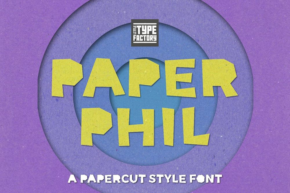 paper effect font