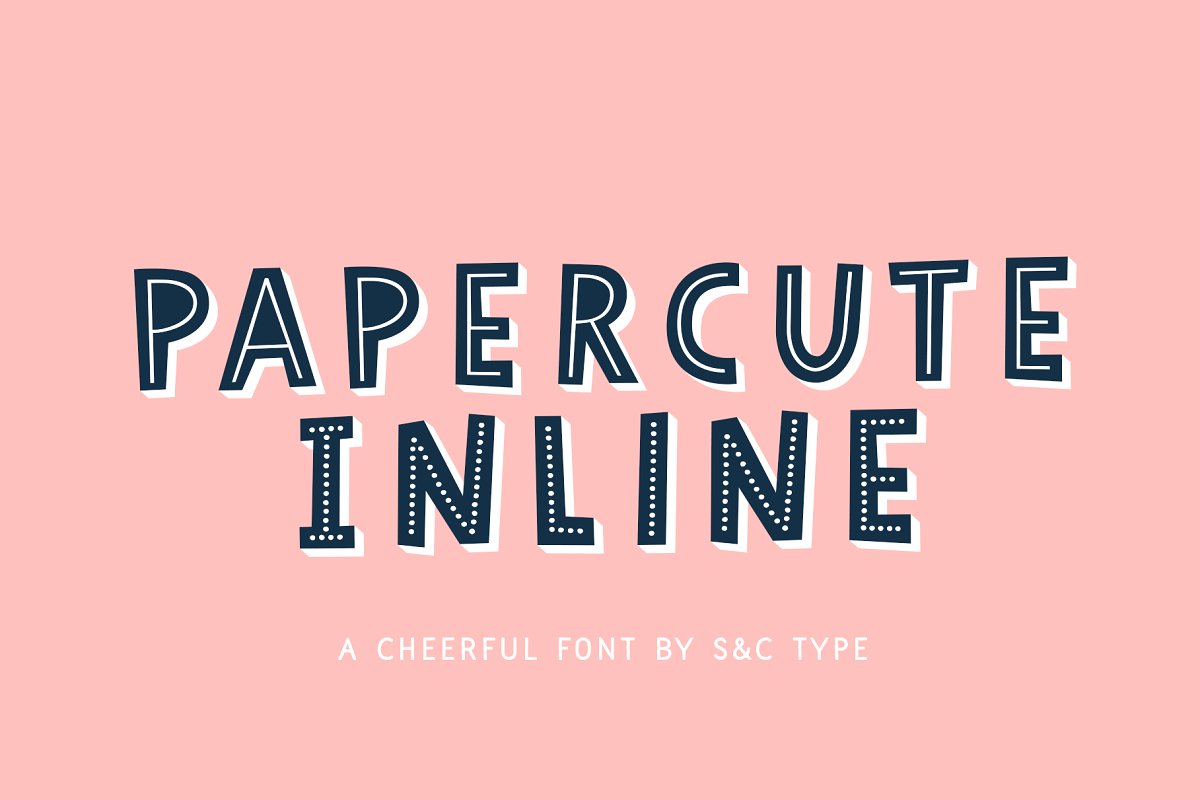 paper effect font