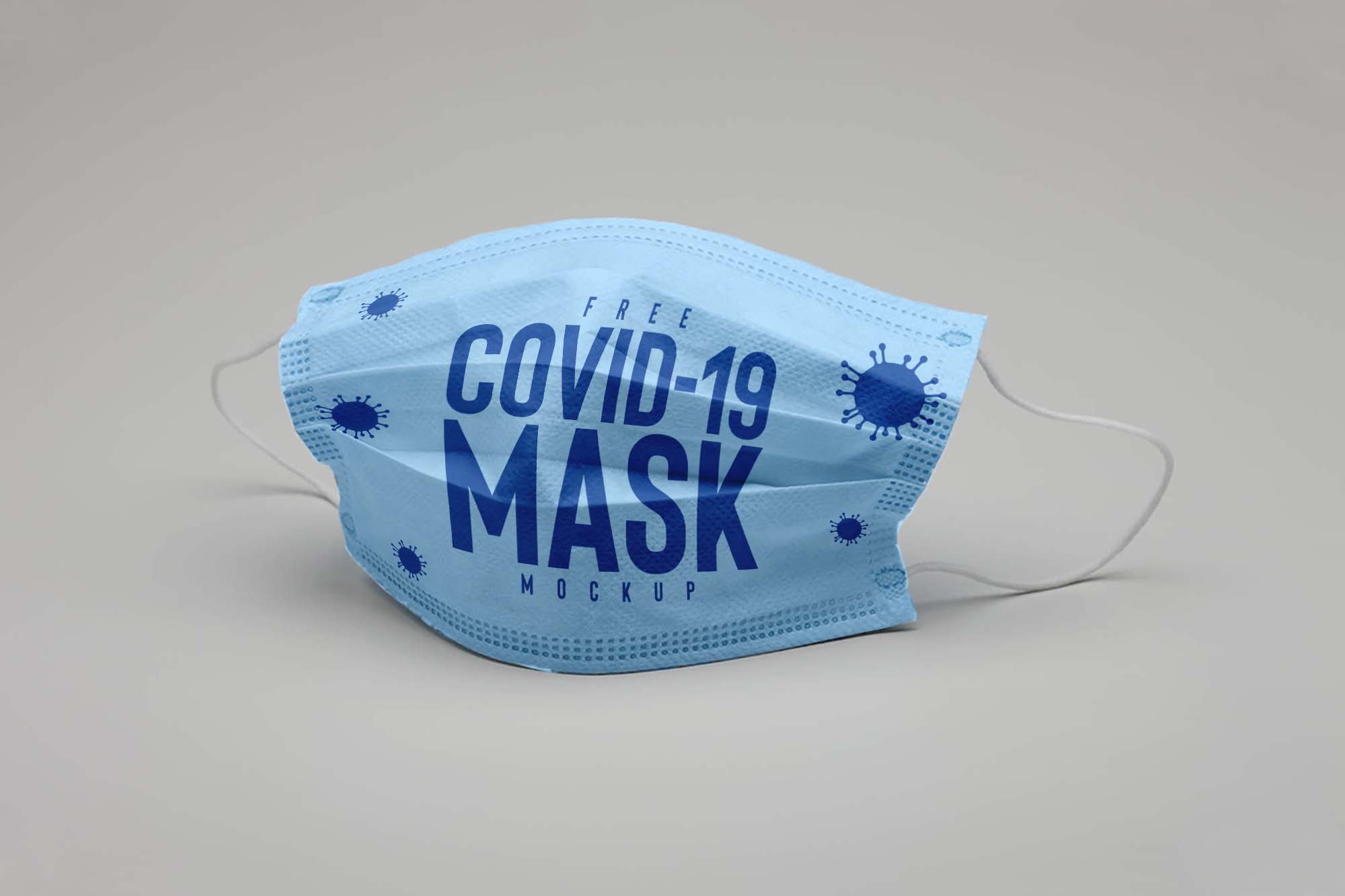 Free medical mask mockup template
