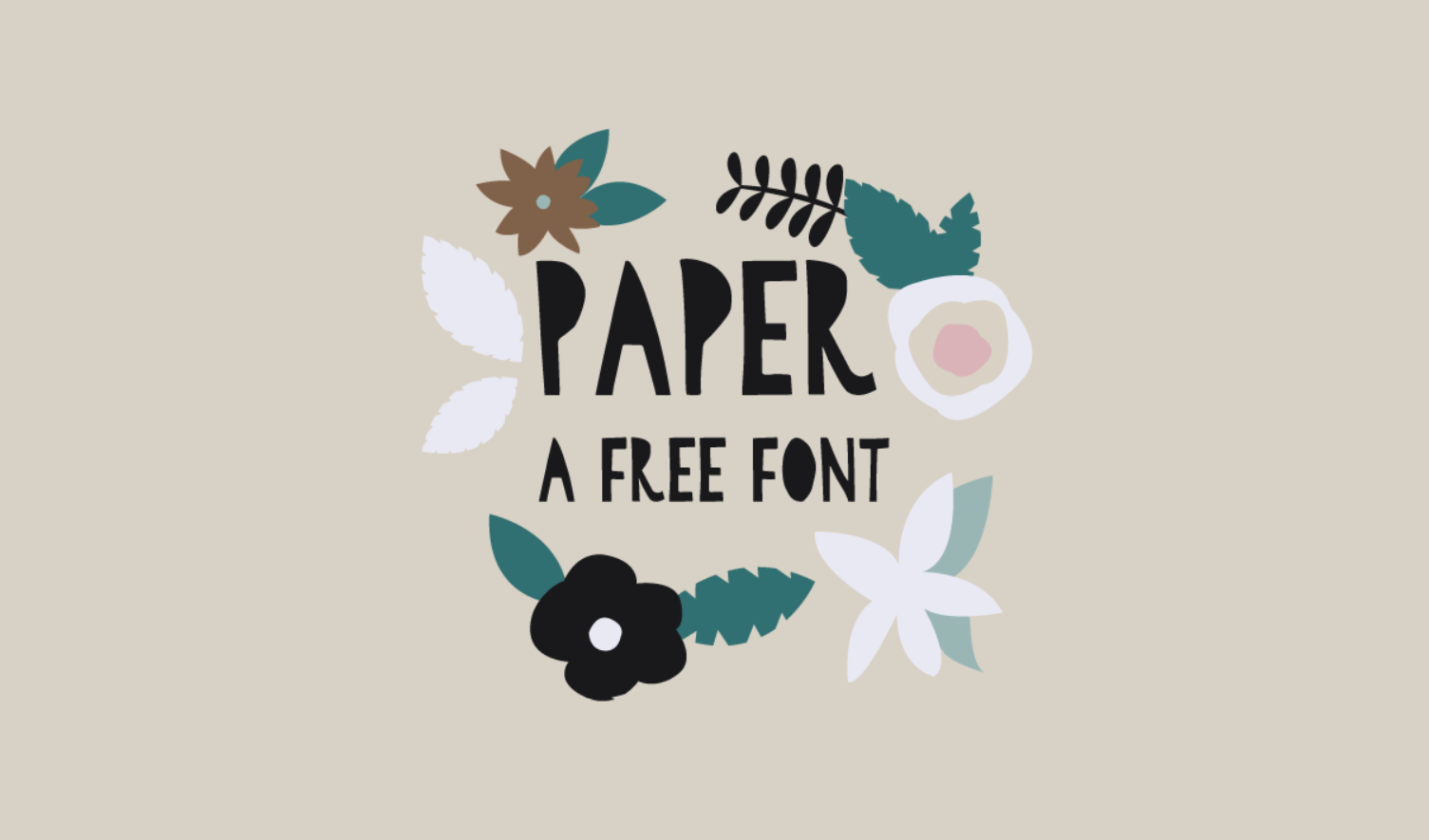 paper effect font