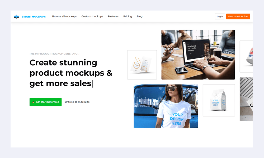 Create stunning product mockups