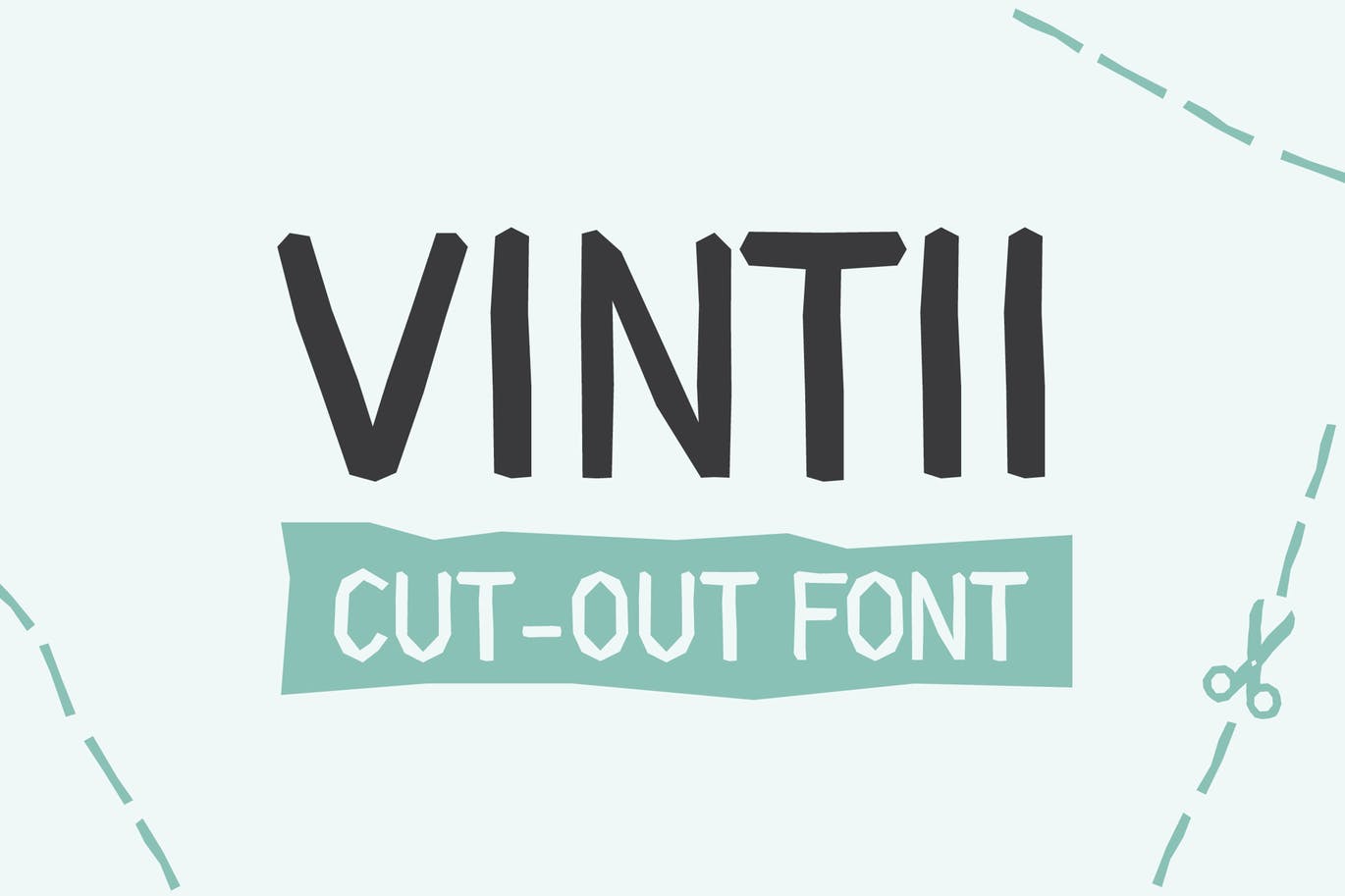 paper effect font