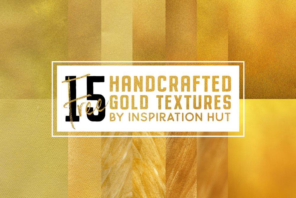 A free metallic gold texture set